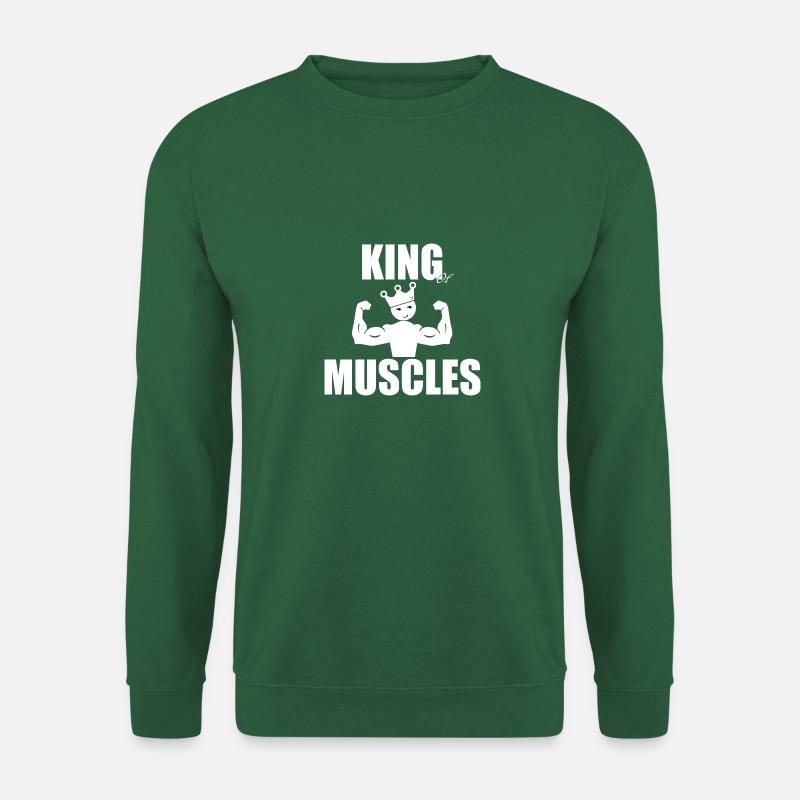 KÖNIG DER MUSKELN - Unisex Pullover - Grün