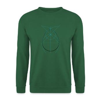 Technical Happy Easter Drawing - Unisex Sweatshirt - green - Front