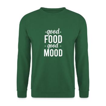 Bonne nourriture Bonne humeur - Sweat-shirt Unisexe - vert foncé - Devant