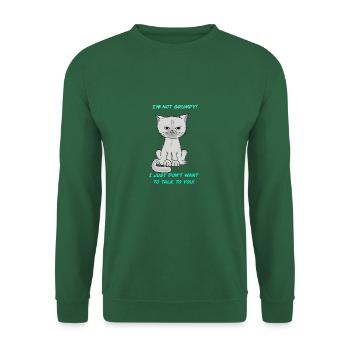Chat sans fond - Sweat-shirt Unisexe - vert foncé - Devant