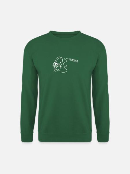 Battre dans l’oreille - Sweat-shirt Unisexe - vert foncé
