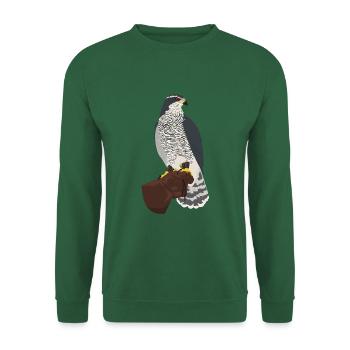 Hawk Falconry Bird of Prey Falconer - Unisex Sweatshirt - green - Front