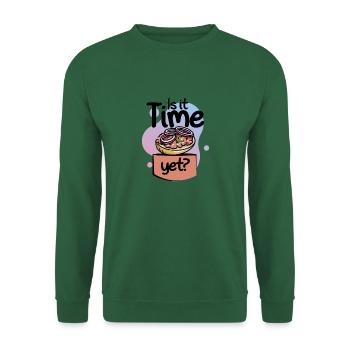 Is it Time Yet Mett Brötchen - Unisex Pullover - Grün - Vorne