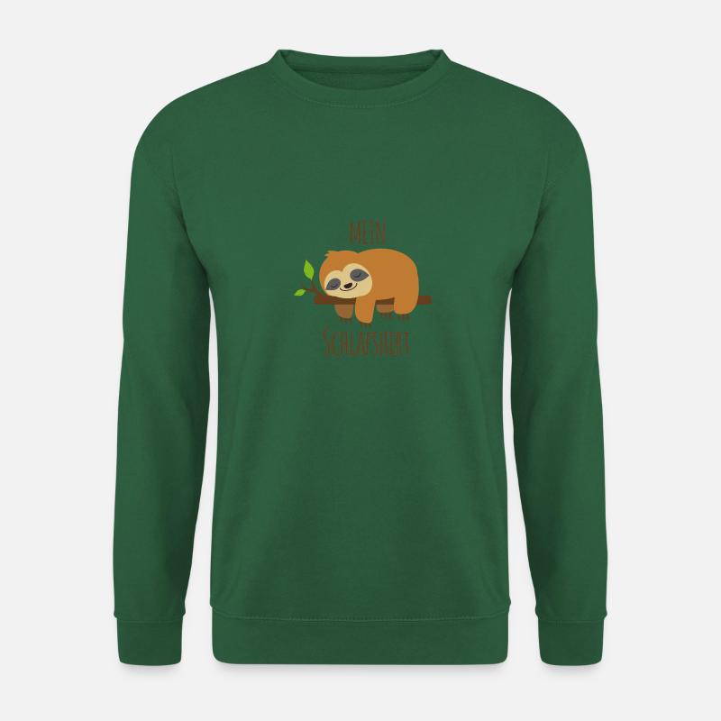 Schlafendes Faultier auf einem Ast - Unisex Pullover - Grün