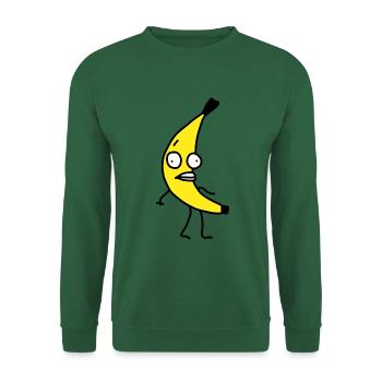 Lustig Banane Cool - Unisex Pullover - Grün - Vorne