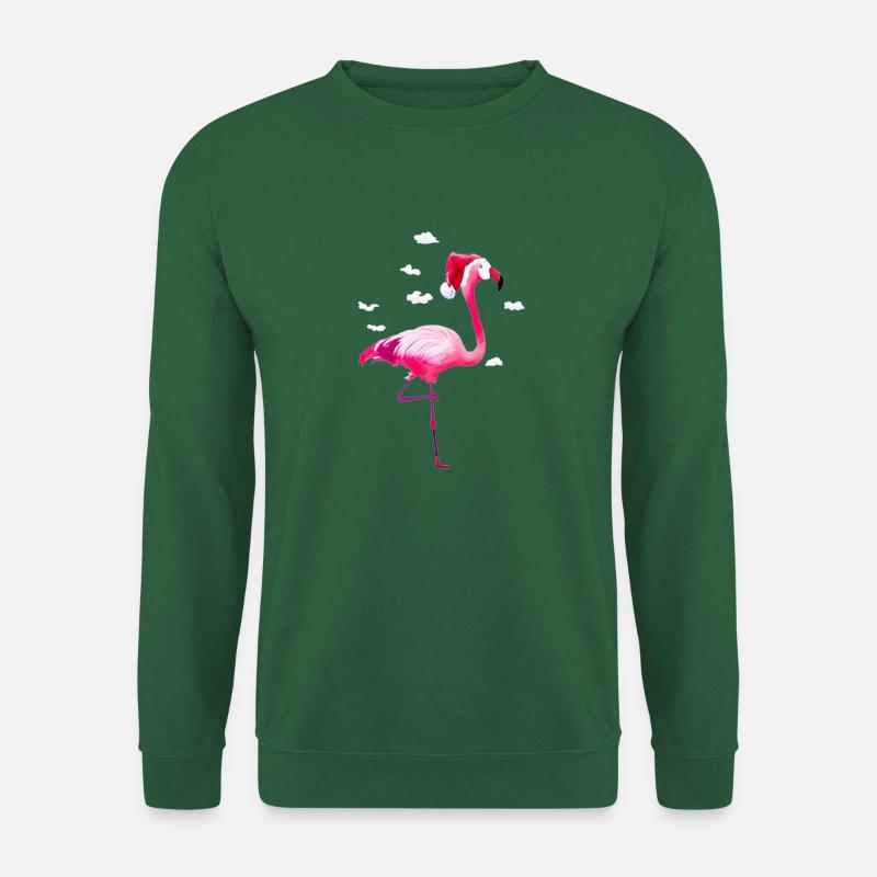 Weihnachtsflamingo - Unisex Pullover - Grün
