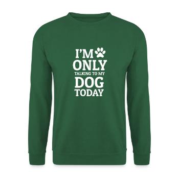 Chien Hund - Sweat-shirt Unisexe - vert foncé - Devant