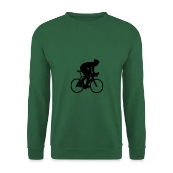 Vélo vélo vélo de course - Sweat-shirt Unisexe - vert foncé - Devant