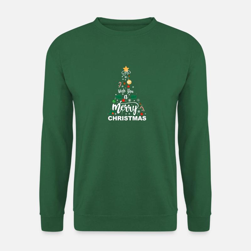 Weihnachtsbaum Bunt Symbol - Unisex Pullover - Grün