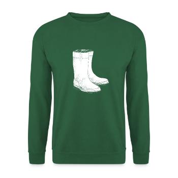 Rubber boots North Sea Baltic Sea Bad weather - Unisex Sweatshirt - green - Front