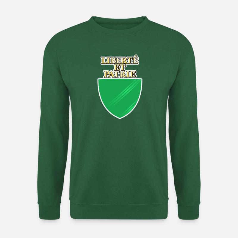 Drapeau de Vaud - Sweat-shirt Unisexe - vert foncé