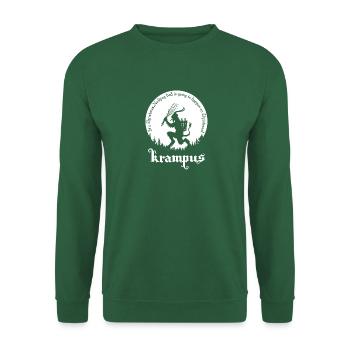 Krampus Weihnachten lustige Phrase Weihnachten - Unisex Pullover - Grün - Vorne