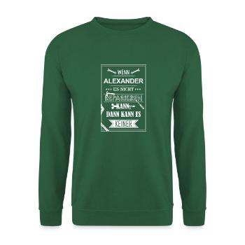 Reparieren Alexander 2 - Unisex Pullover - Grün - Vorne