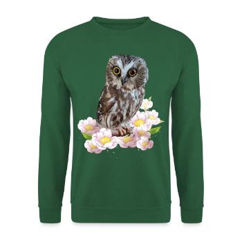 Hibou du Nord - Sweat-shirt Unisexe - vert foncé - Devant