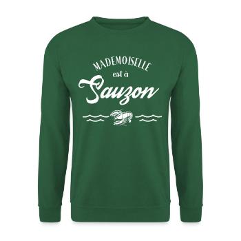 Mademoiselle est à Sauzon - Sweat-shirt Unisexe - vert foncé - Devant