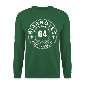 biarrote 100 pour 100 pur sucre - Sweat-shirt Unisexe - vert foncé - Devant