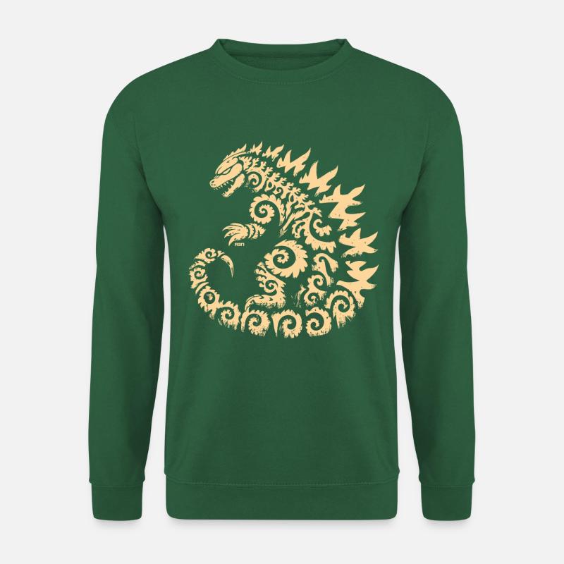 Prehistorical Godzi - Unisex Pullover - Grün