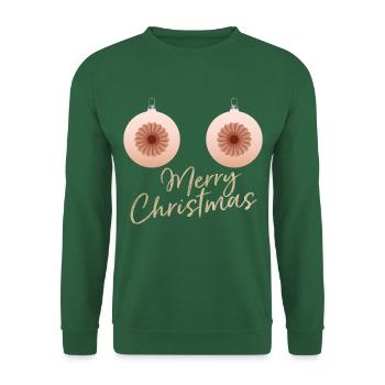 Frohe Weihnachten! - Unisex Pullover - Grün - Vorne