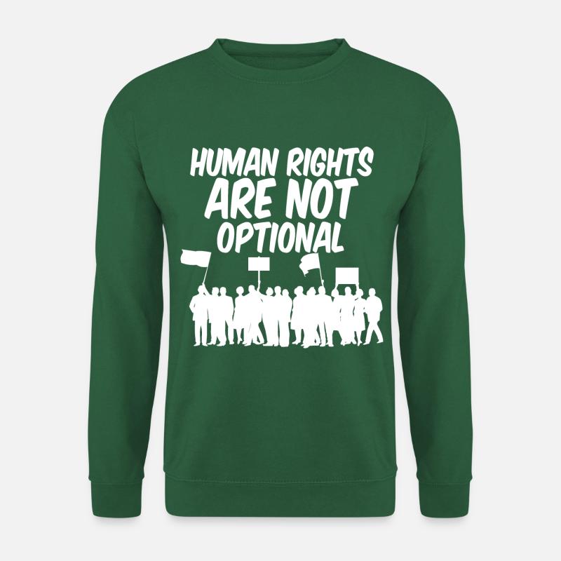 Menschenrechte sind nicht verhandelbar - Unisex Pullover - Grün