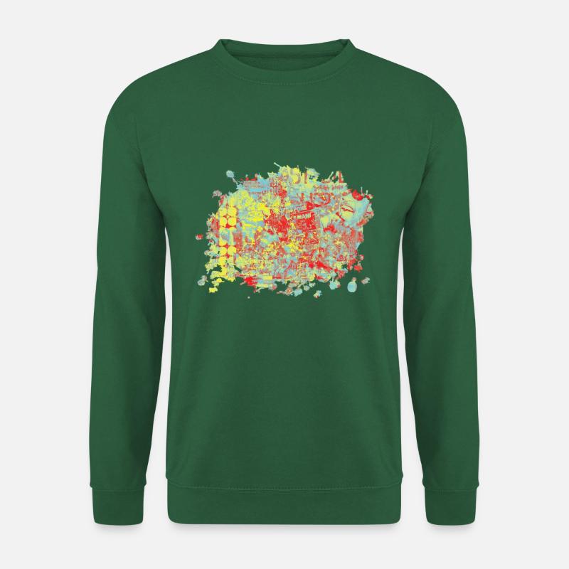 Splash Jaune - Sweat-shirt Unisexe - vert foncé