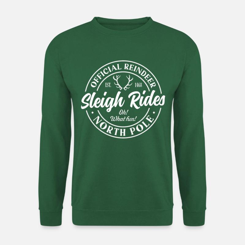 Reindeer Sleigh Rides - Unisex Sweatshirt - green