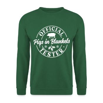 Official Pigs in Blankets tester - Unisex Sweatshirt - green - Front