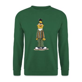 Sesame Street Bert Pose - Unisex Sweatshirt - green - Front