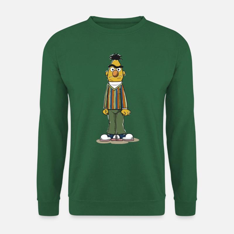 Sesam Street Bert Pose - Unisextröja - grön