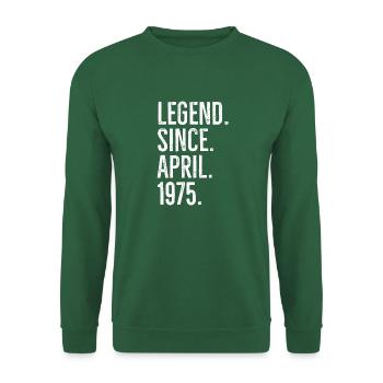 Légende depuis avril 1975 - Sweat-shirt Unisexe - vert foncé - Devant