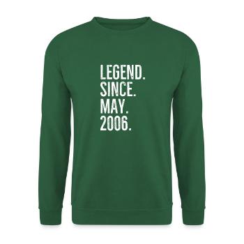 Légende depuis mai 2006 - Sweat-shirt Unisexe - vert foncé - Devant