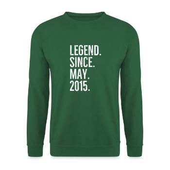 Légende depuis mai 2015 - Sweat-shirt Unisexe - vert foncé - Devant
