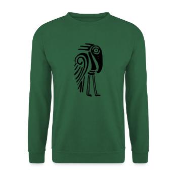 marabou stork - Unisex Sweatshirt - green - Front