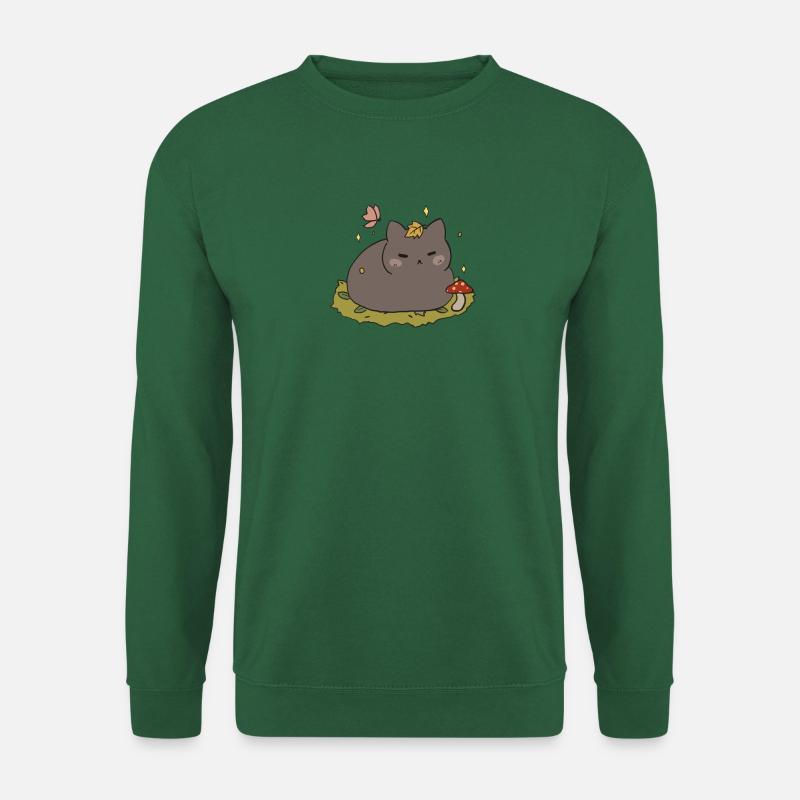 Herbst-Katze - Unisex Pullover - Grün