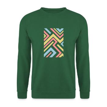 Pattern of Lines - Unisex Sweatshirt - green - Front