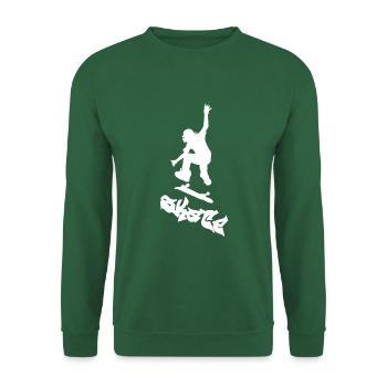 planche à roulettes - Sweat-shirt Unisexe - vert foncé - Devant