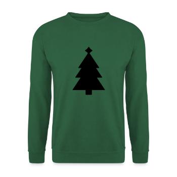Weihnachtsbaum Christbaum - Unisex Pullover - Grün - Vorne