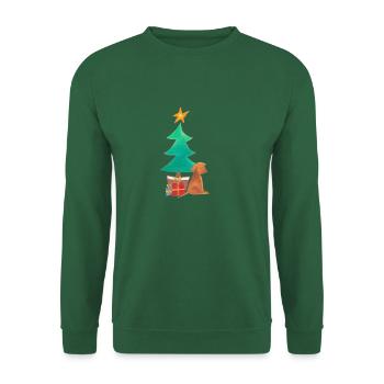 Christmas Dog - Unisex Sweatshirt - green - Front