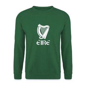 St Patricks Day Gaelic Ireland Name Eire And Harp - Unisex Sweatshirt - green - Front