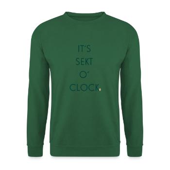 Sekt o`clock - Unisex Pullover - Grün - Vorne