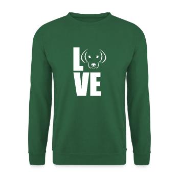 Chien Hund - Sweat-shirt Unisexe - vert foncé - Devant