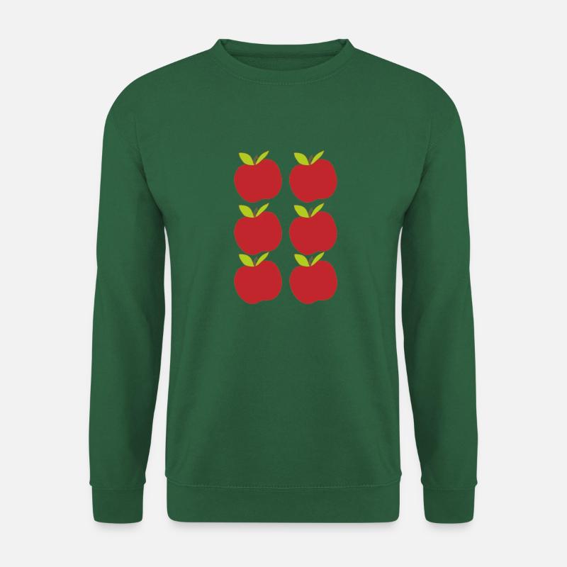 Apple Pattern Red 6-ply - Unisex Sweatshirt - green