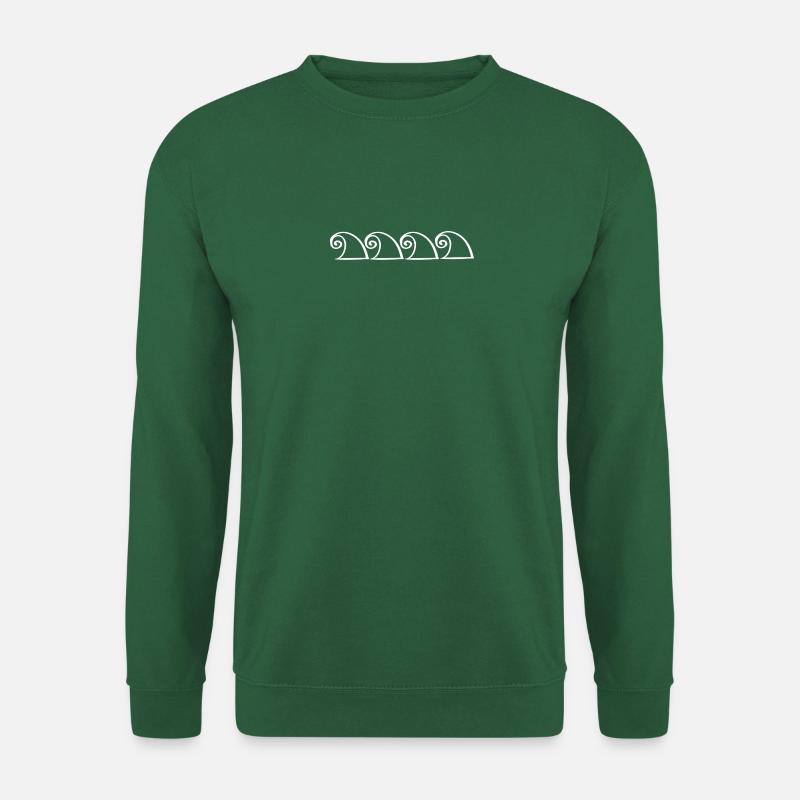 Wave Sign Icon Logo - Unisex Sweatshirt - green