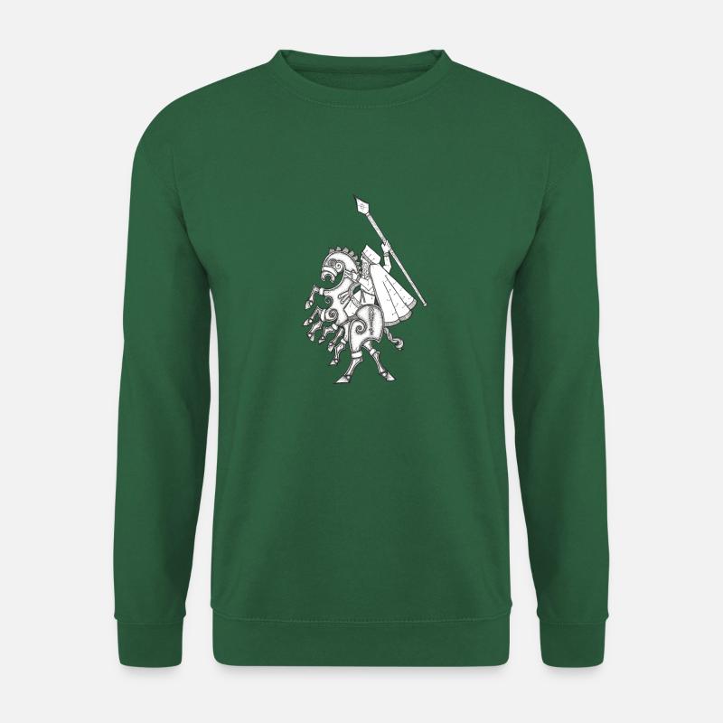 Odin, riding Sleipnir - Unisex Sweatshirt - green