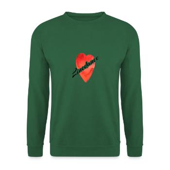 Linedance heart, dancing, gift, funny, cool, trend, - Unisex Sweatshirt - green - Front
