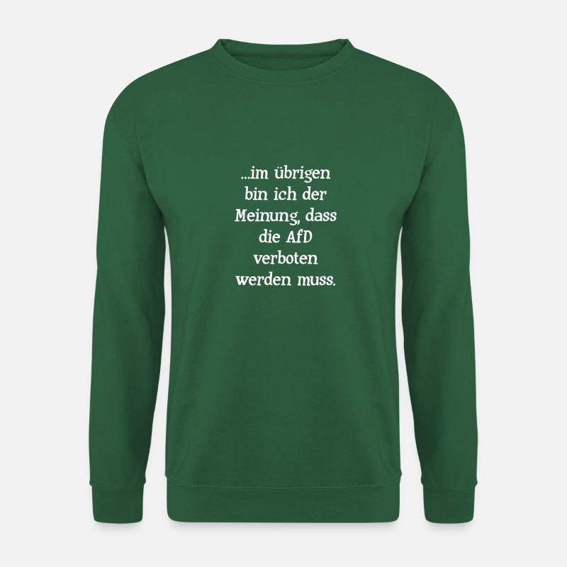 für AfD Verbot - Unisex Pullover - Grün