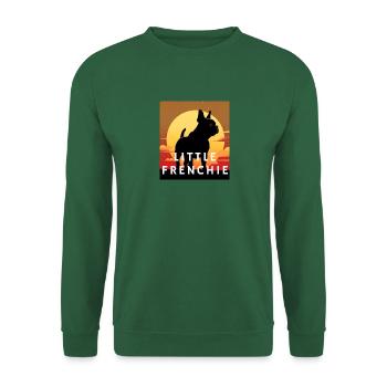 Little Frenchie - Unisex Pullover - Grün - Vorne