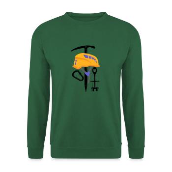 klettern bouldern felsklettern berge Bergsport - Unisex Pullover - Grün - Vorne