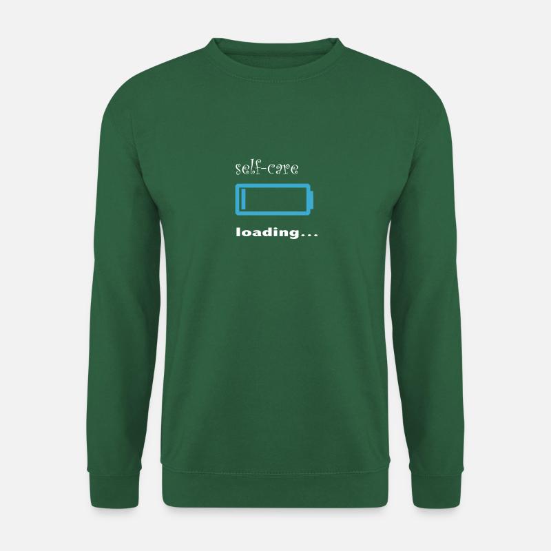 self-care loading... - Unisex Pullover - Grün