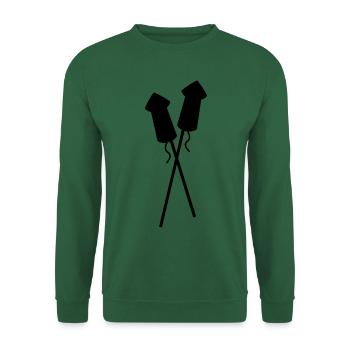 Fireworks Firework Feux d'artifice New Years Eve - Unisex Sweatshirt - green - Front