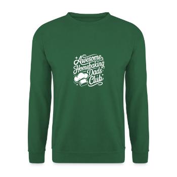 Club de pâtisserie Le père de papa cuit le mieux - Sweat-shirt Unisexe - vert foncé - Devant